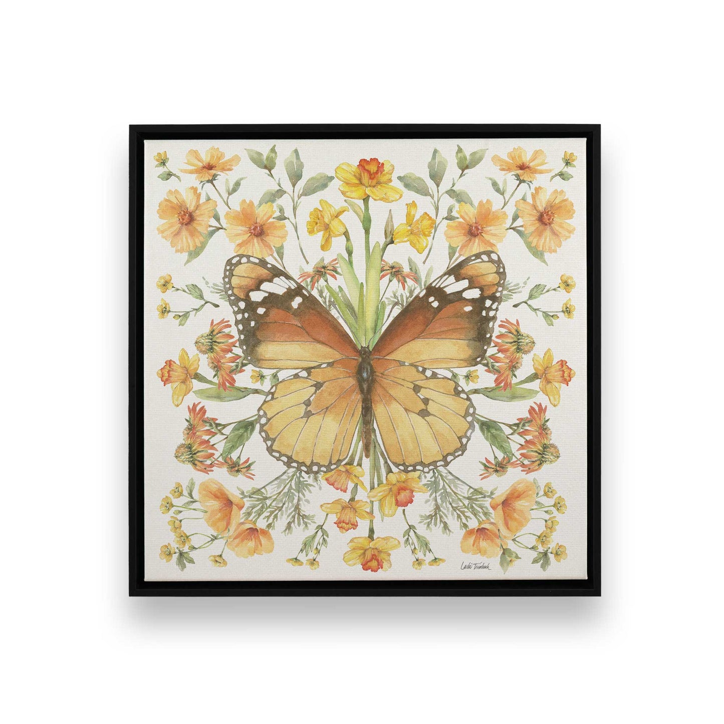 [Color:Satin Black], Picture of art in a Satin Black frame