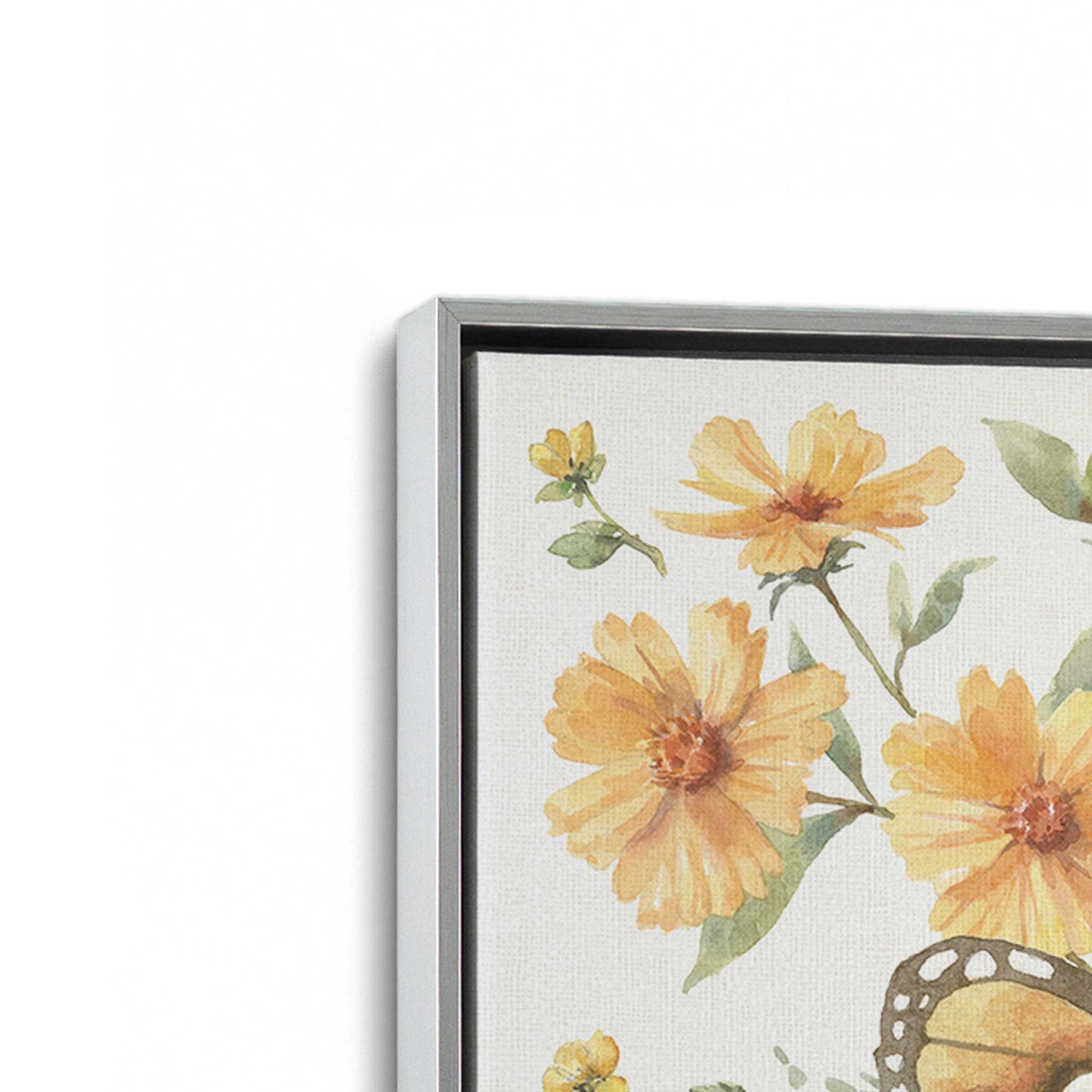 [Color:Polished Chrome], Picture of art in a Polished Chrome frame at an angle