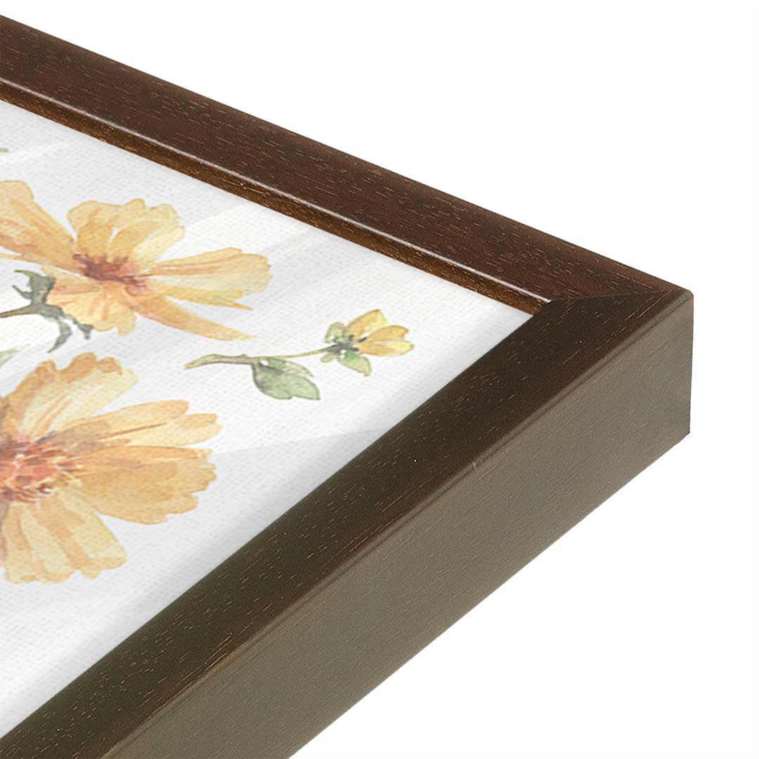 [Color:Espresso], Picture of art in a Espresso frame at an angle