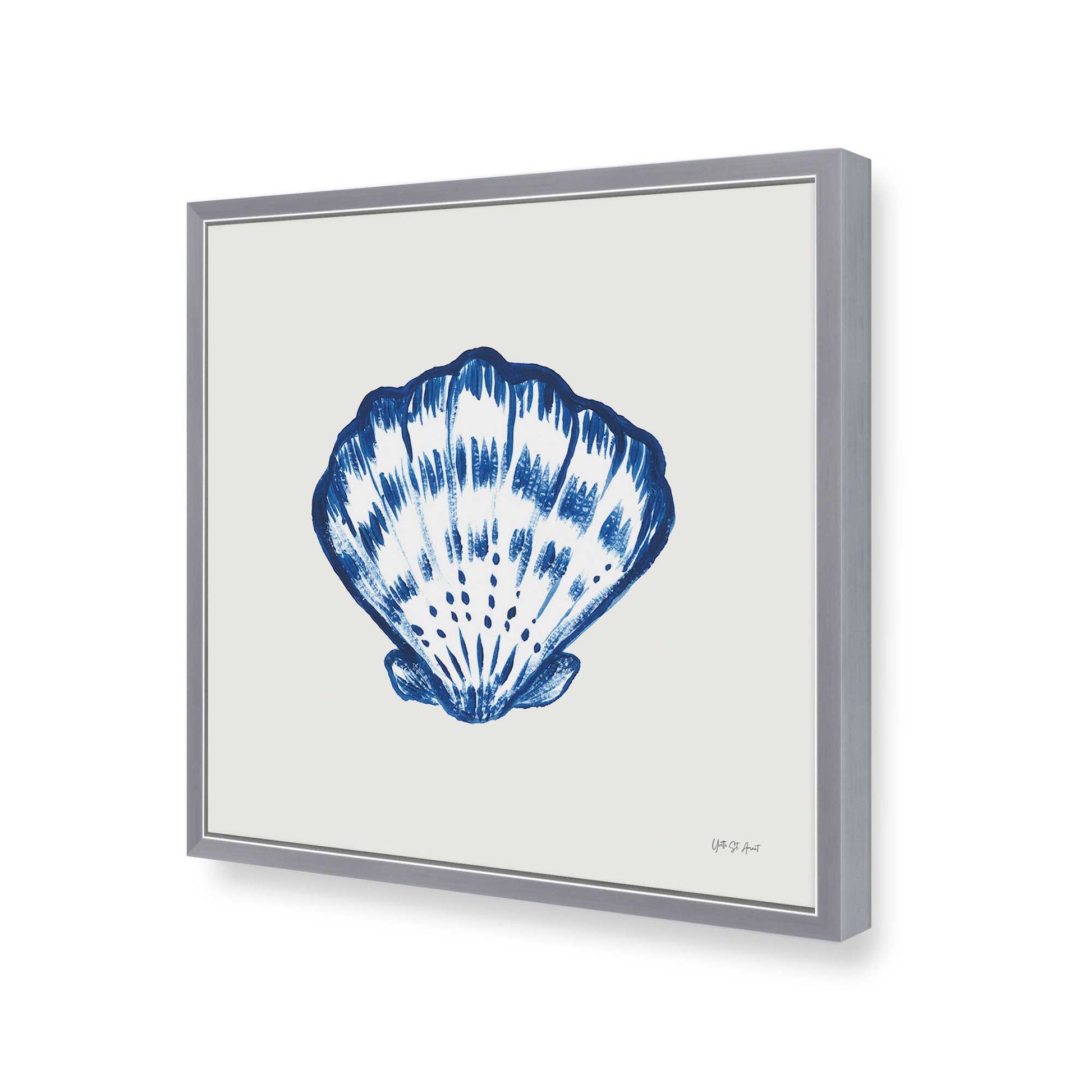 [Color:Polished Chrome], Picture of art in a Polished Chrome frame of the corner