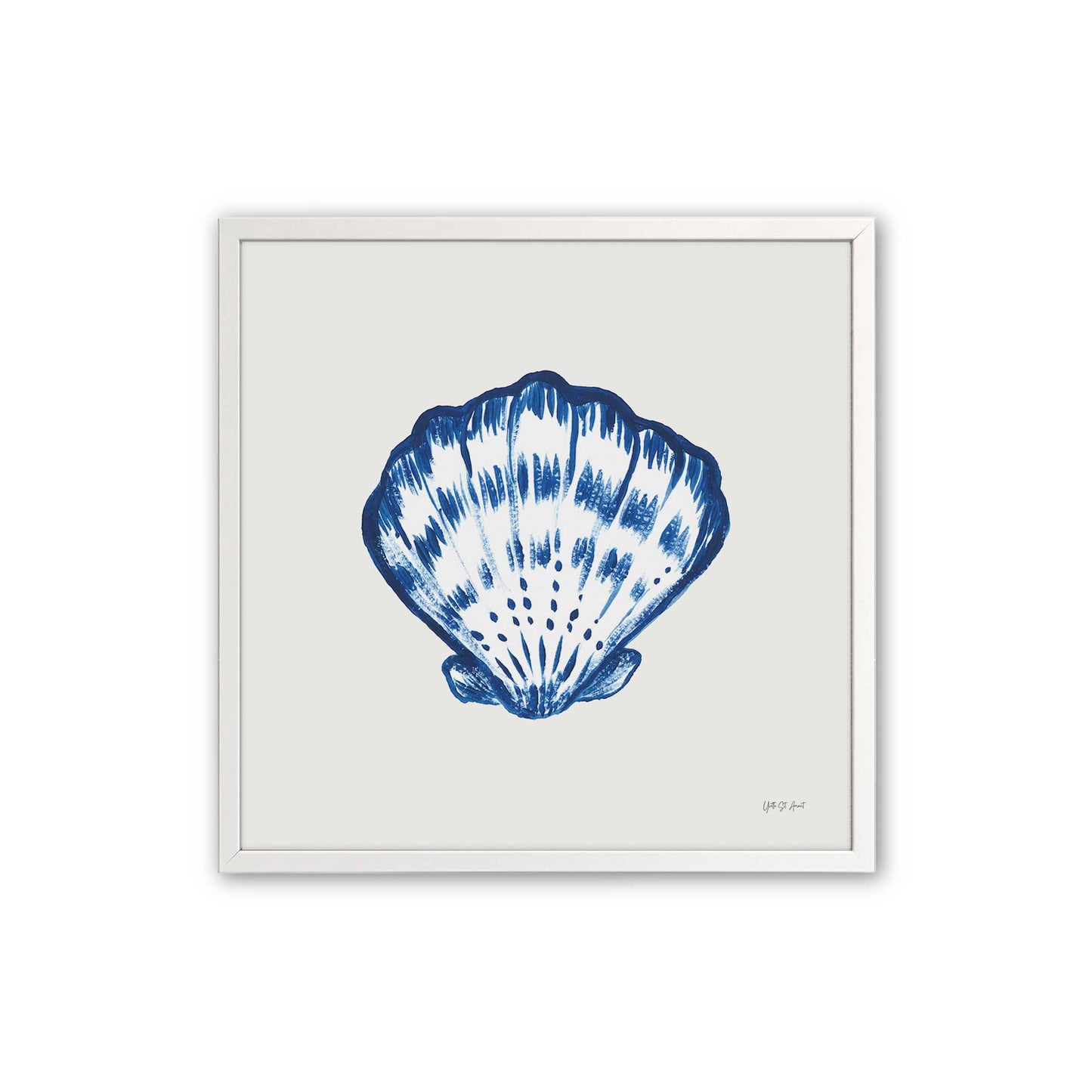 [Color:Opaque White], Picture of art in an Opaque White frame