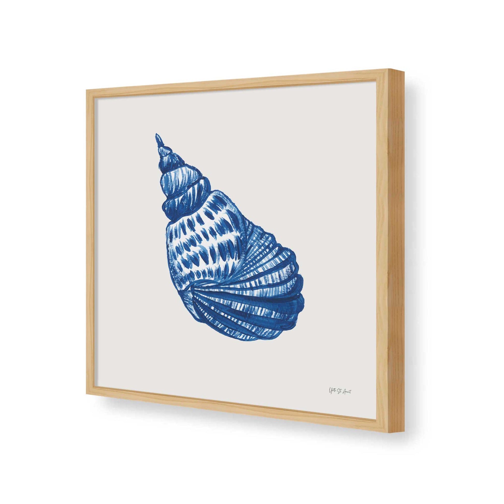 [Color:American Maple], Picture of art in a American Maple frame of the corner