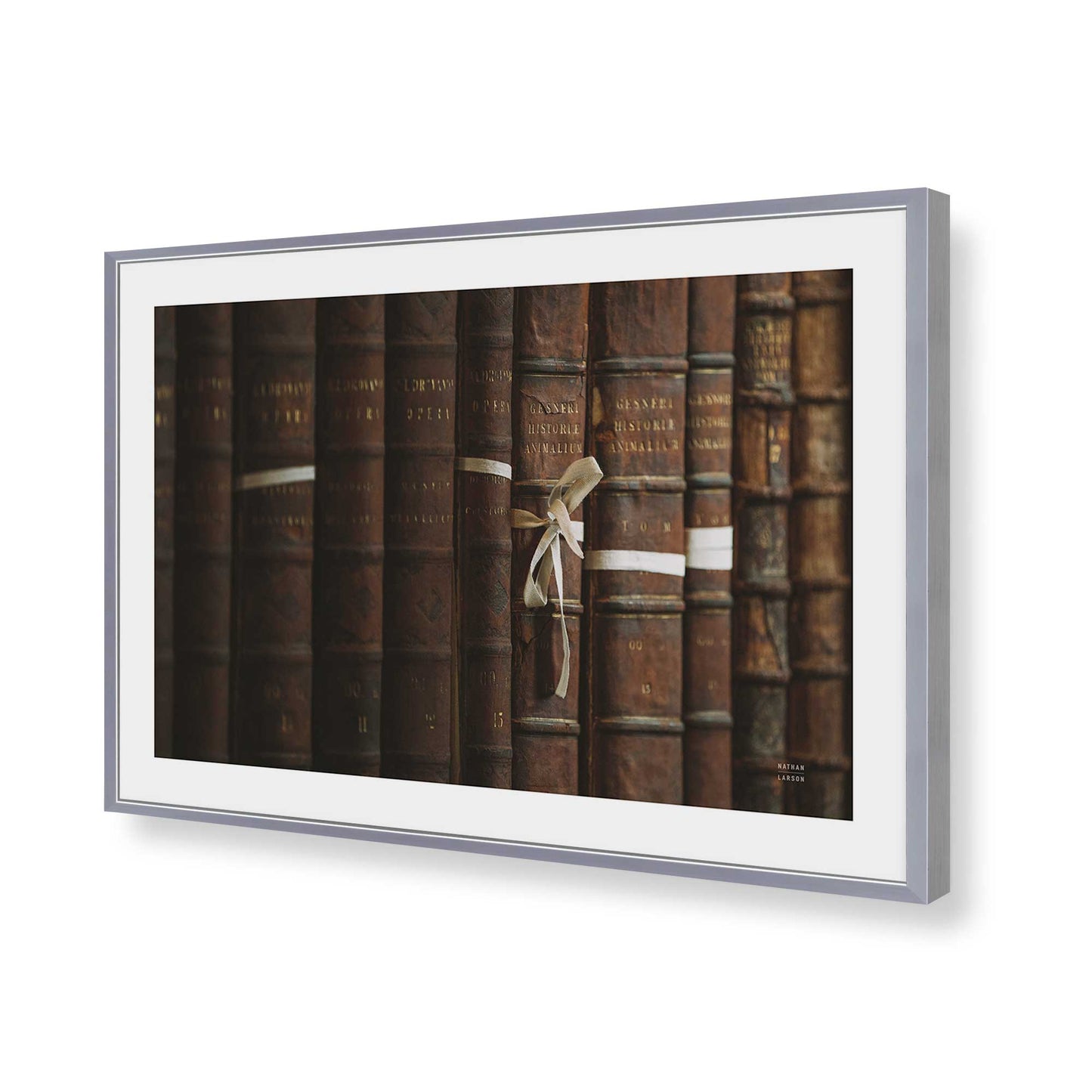 [Color:Polished Chrome], Picture of art in a Polished Chrome frame of the corner