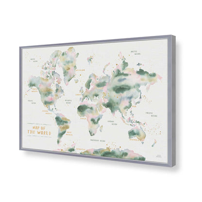 [Color:Polished Chrome], Picture of art in a Polished Chrome frame of the corner