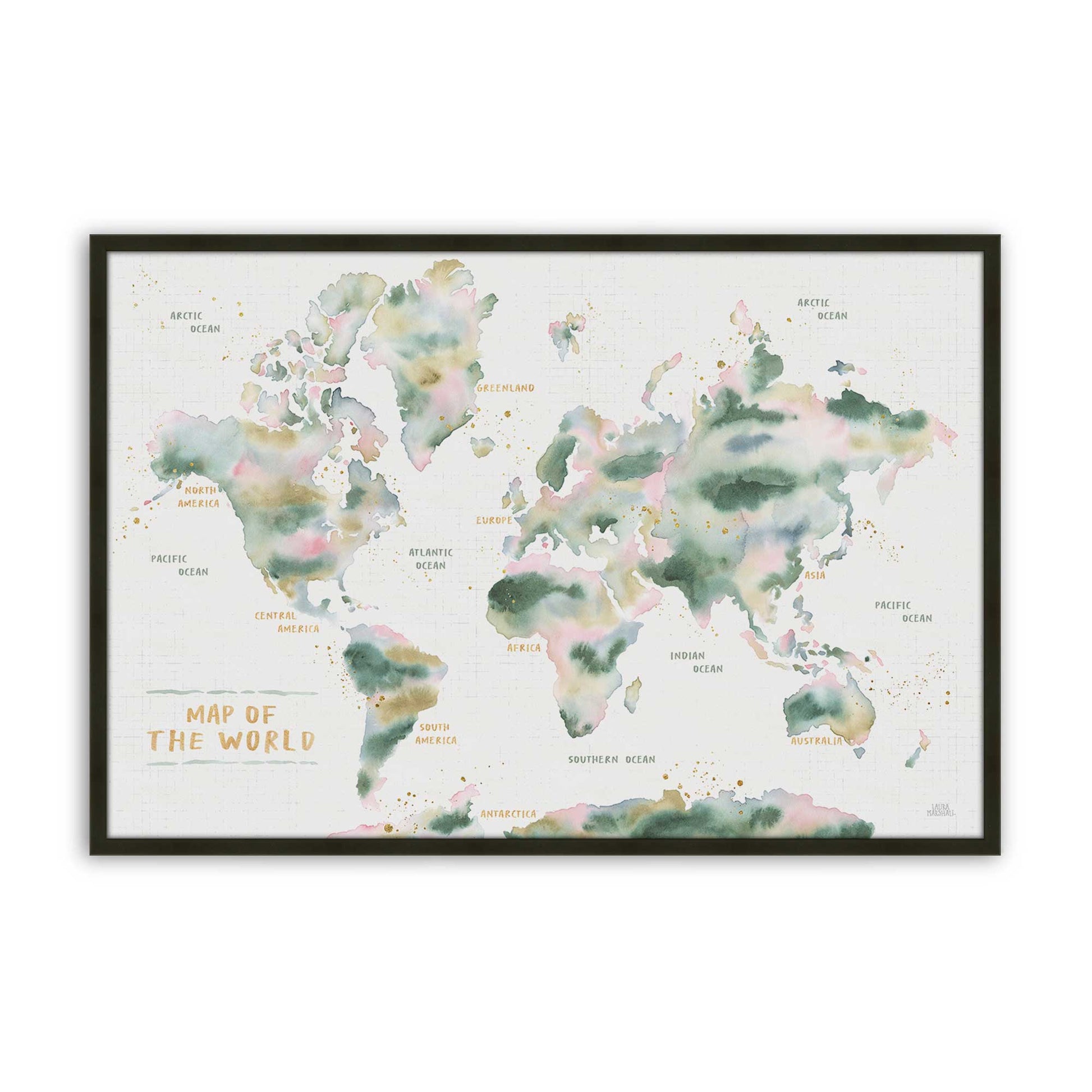 [Color:Satin Black], Picture of art in a Satin Black frame