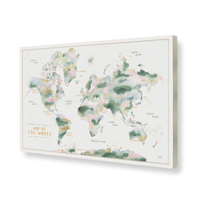 [Color:Opaque White], Picture of art in a Opaque White frame of the corner