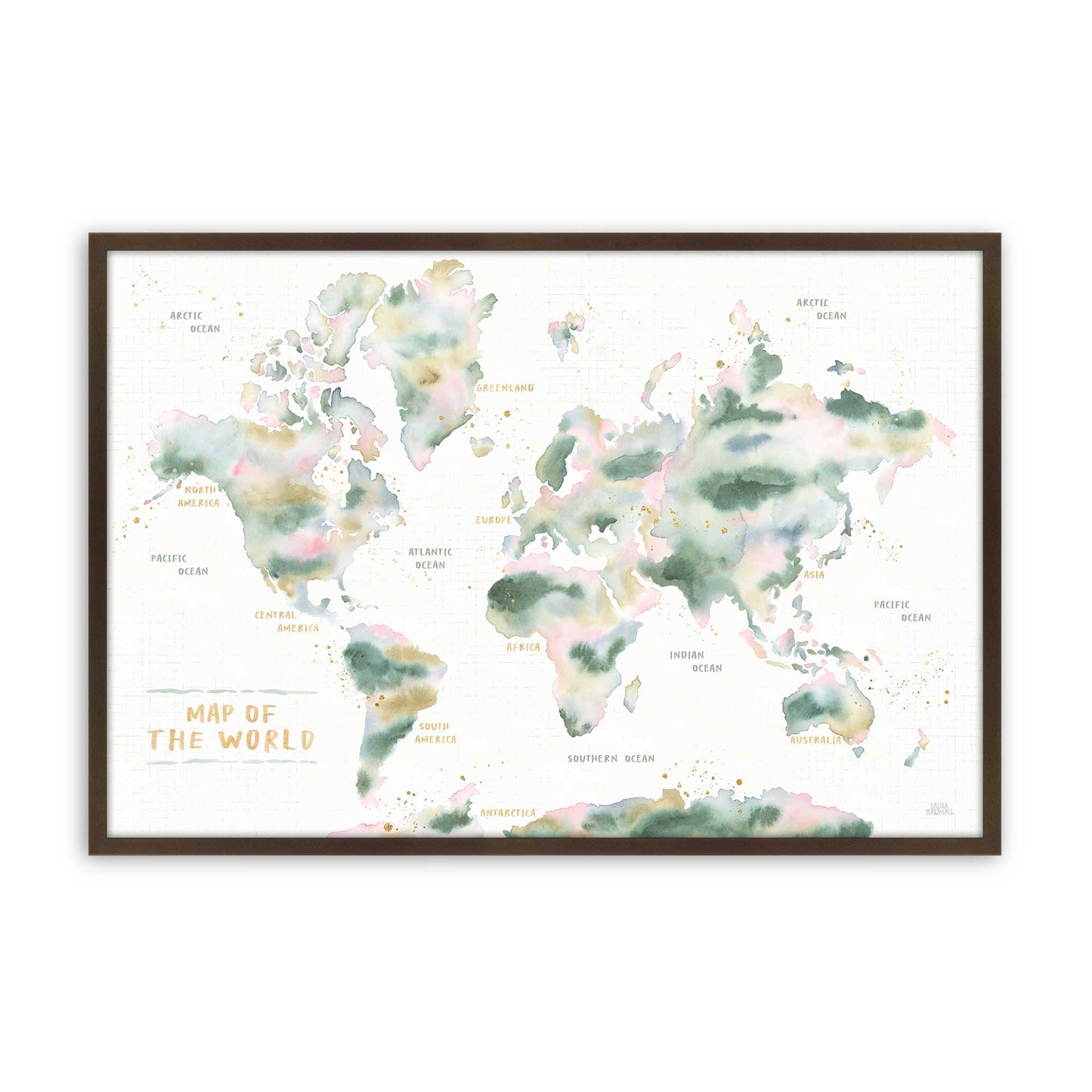 [Color:Brown], Picture of art in a Brown frame