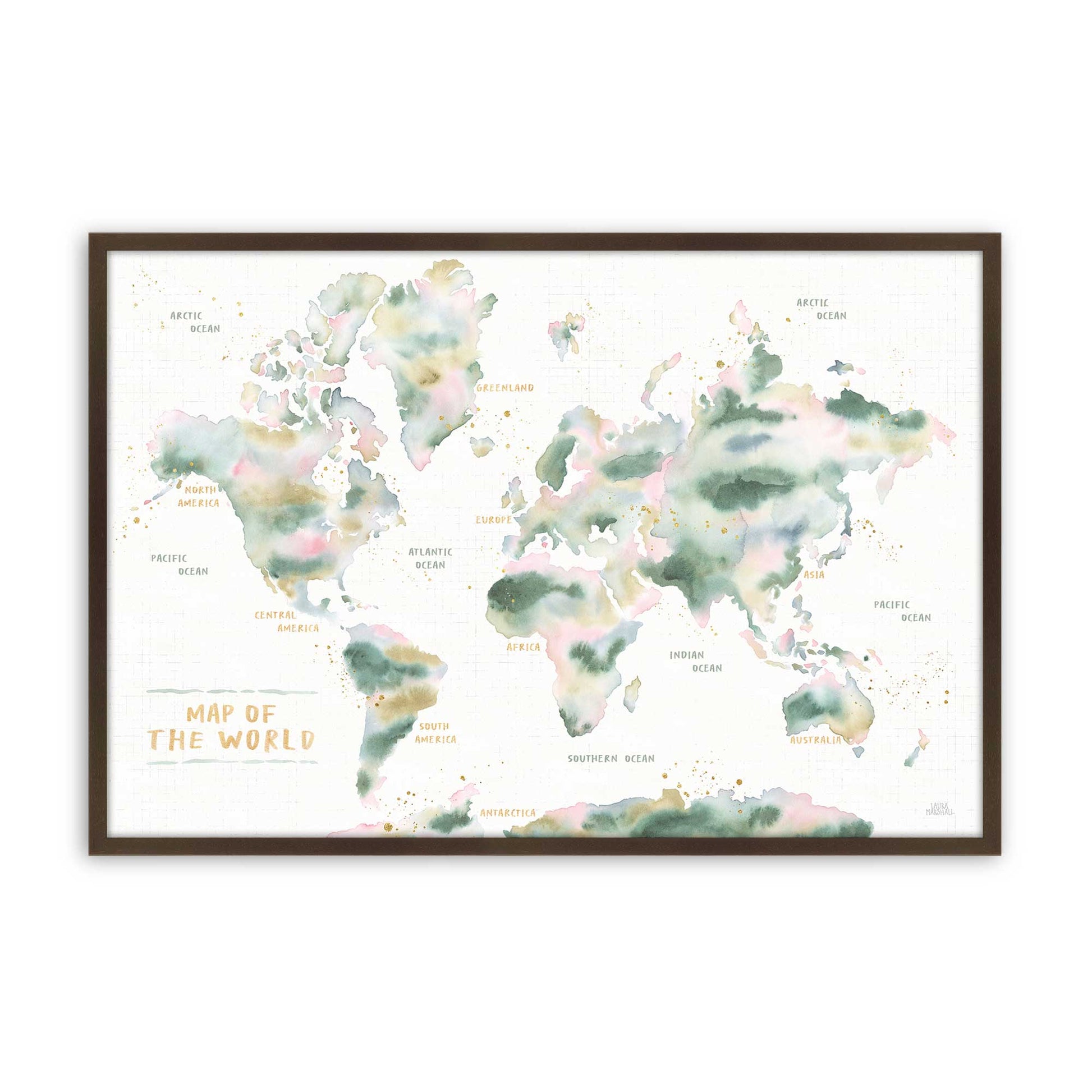 [Color:Brown], Picture of art in a Brown frame