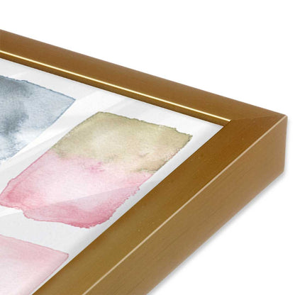 [Color:Polished Gold], Picture of art in a Polished Gold frame at an angle