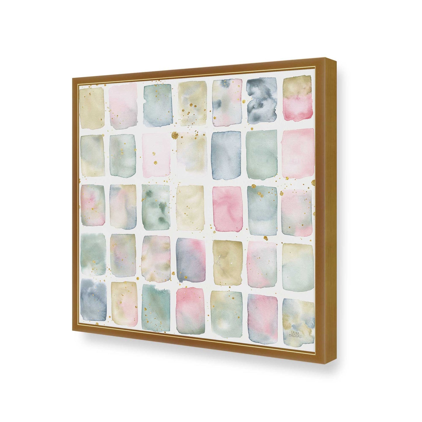 [Color:Polished Gold], Picture of art in a Polished Gold frame of the corner