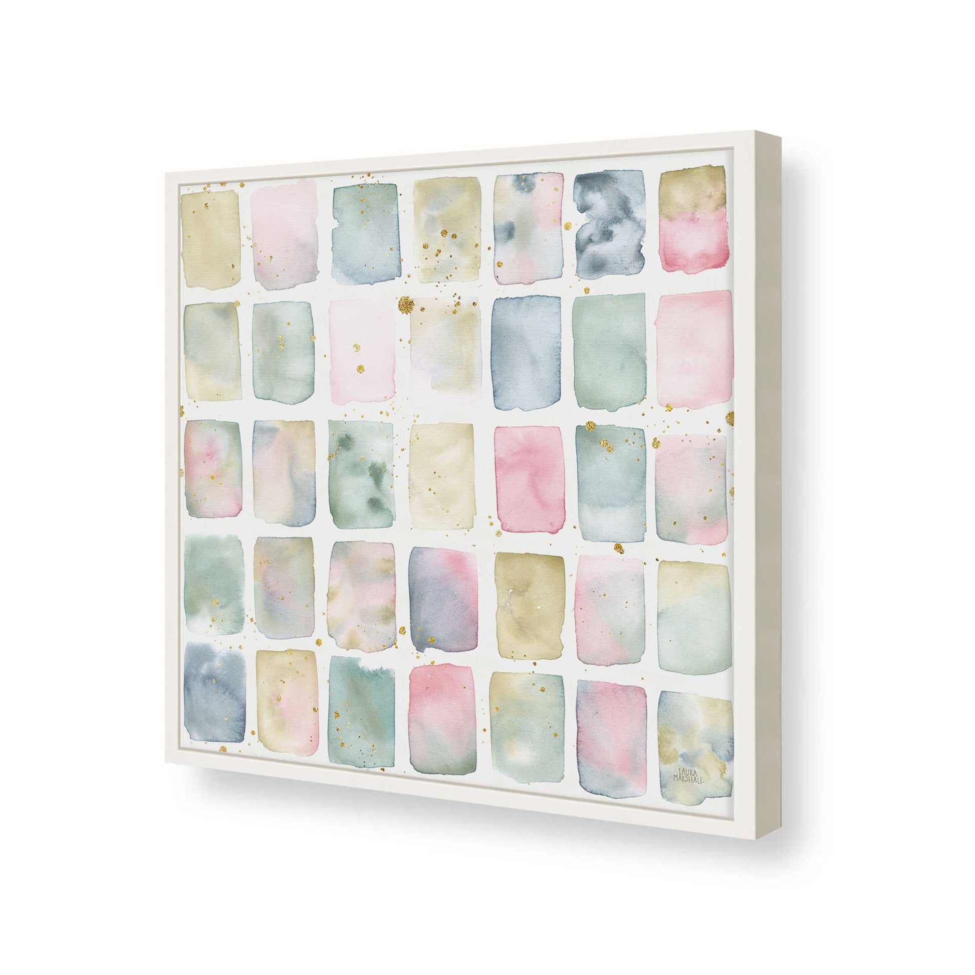 [Color:Opaque White], Picture of art in a Opaque White frame of the corner