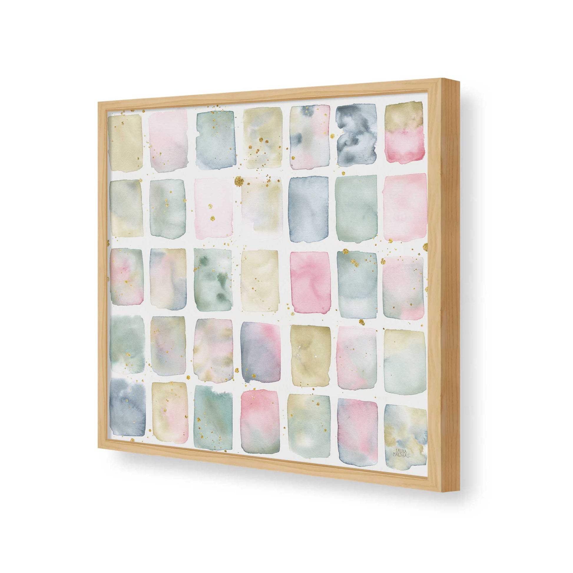 [Color:American Maple], Picture of art in a American Maple frame of the corner