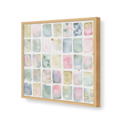[Color:American Maple], Picture of art in a American Maple frame of the corner