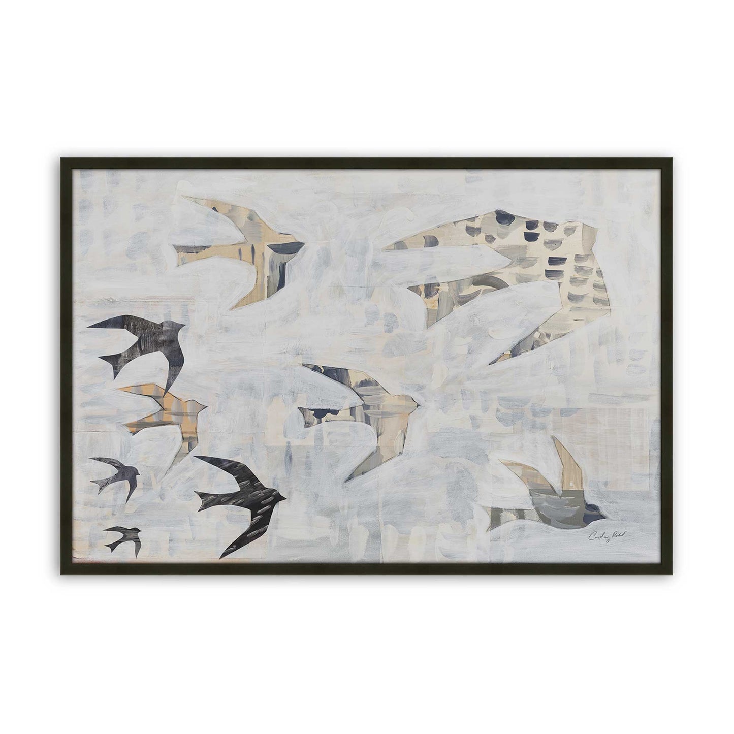 [Color:Satin Black], Picture of art in a Satin Black frame