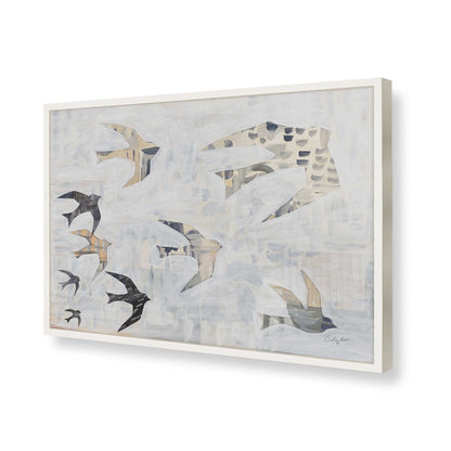 [Color:Opaque White], Picture of art in a Opaque White frame of the corner
