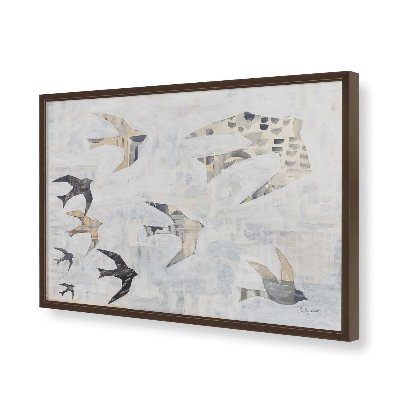 [Color:Belvinder Brown], Picture of art in a Belvinder Brown frame of the corner