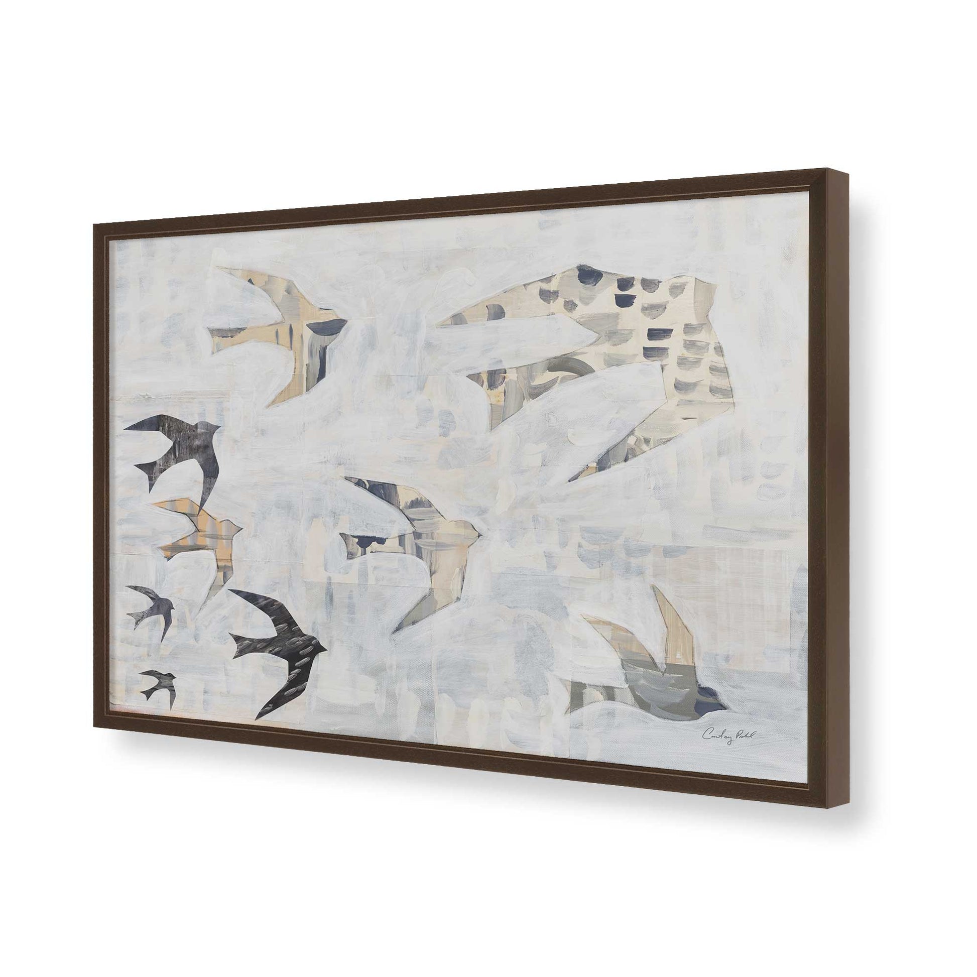 [Color:Belvinder Brown], Picture of art in a Belvinder Brown frame of the corner