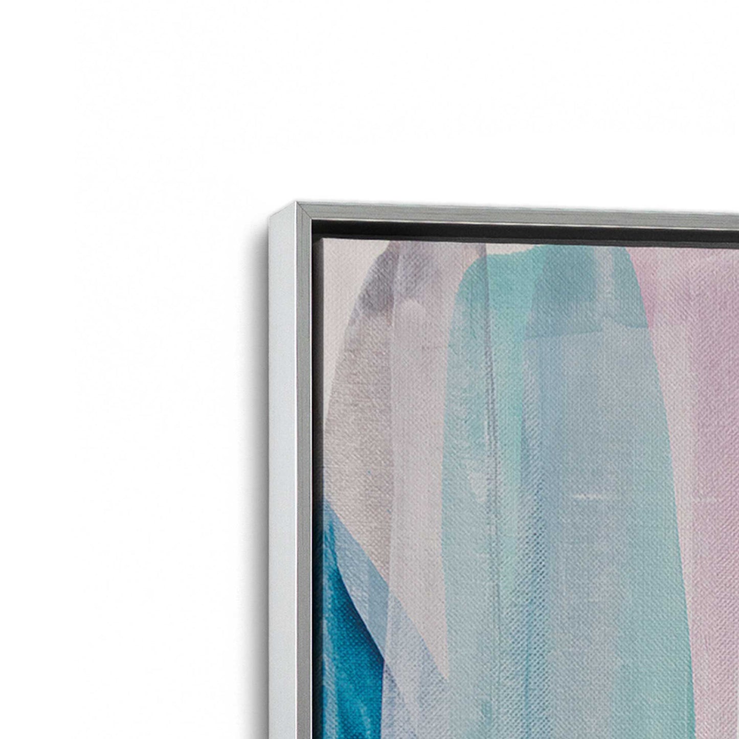 [Color:Polished Chrome], Picture of art in a Polished Chrome frame at an angle