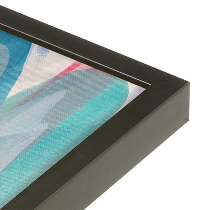 [Color:Satin Black], Picture of art in a Satin Black frame at an angle