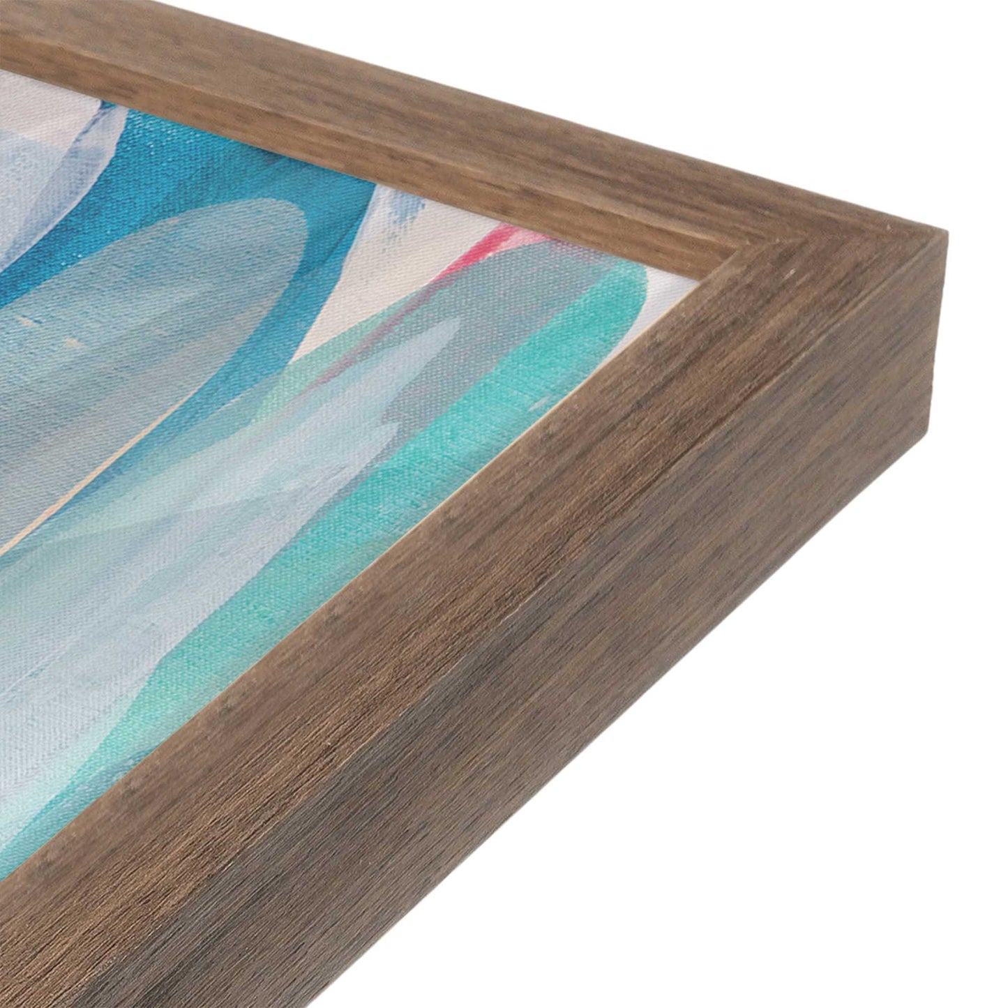 [Color:Walnut], Picture of art in a Walnut frame at an angle