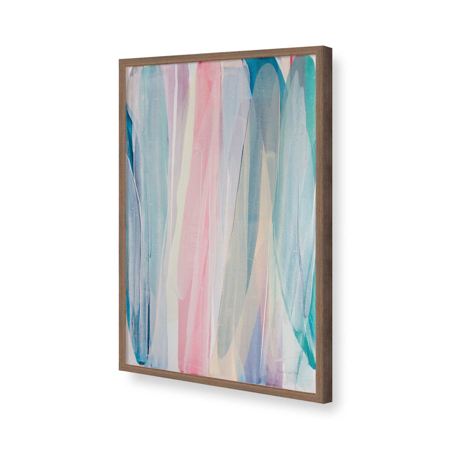 [Color:Walnut], Picture of art in a Walnut frame of the corner