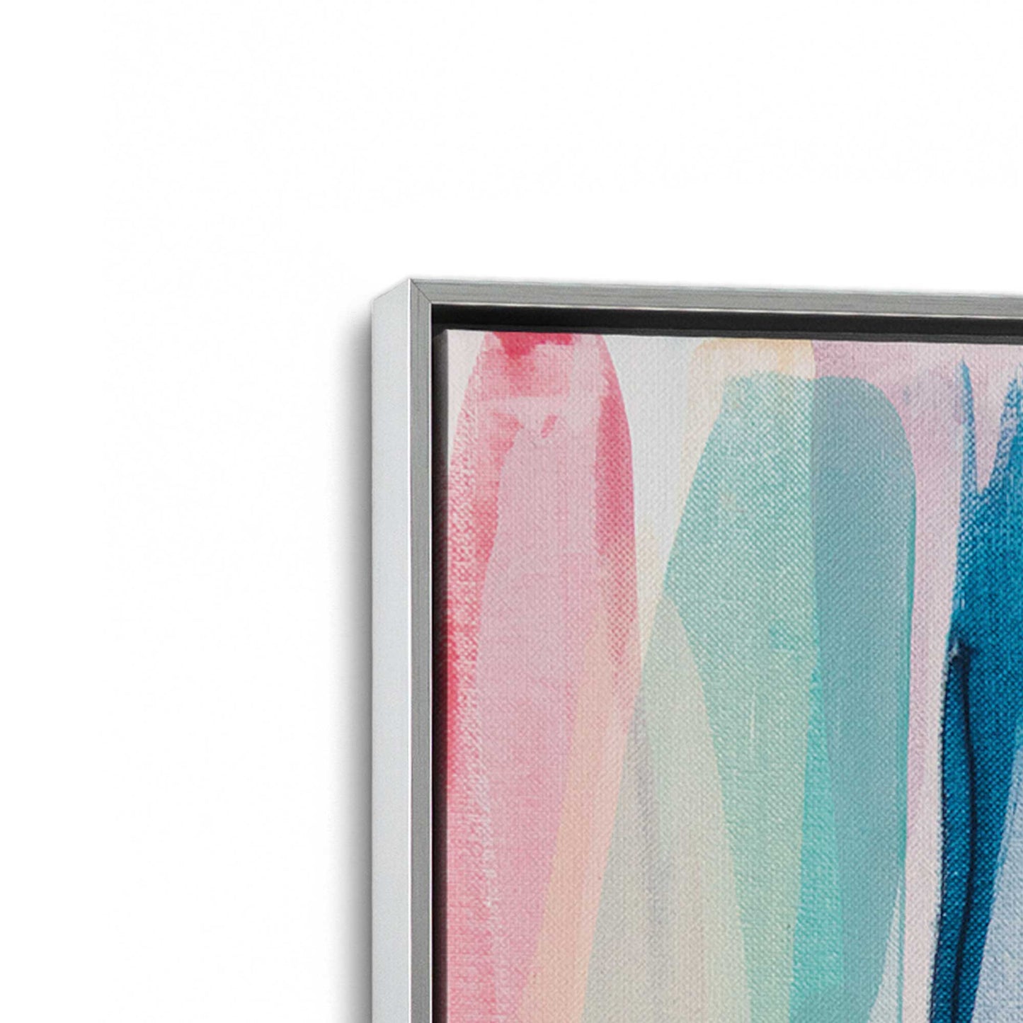 [Color:Polished Chrome], Picture of art in a Polished Chrome frame at an angle