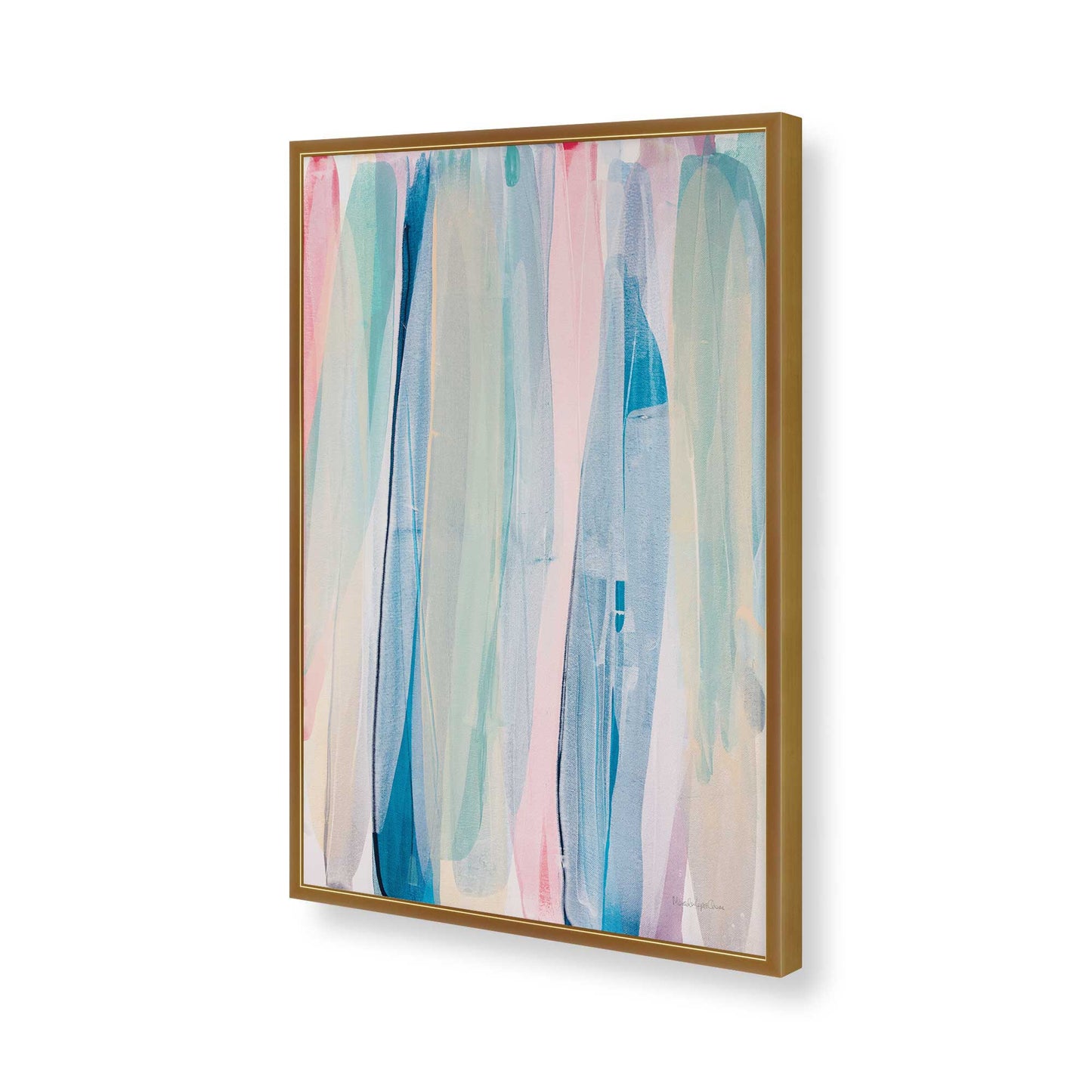 [Color:Polished Gold], Picture of art in a Polished Gold frame of the corner