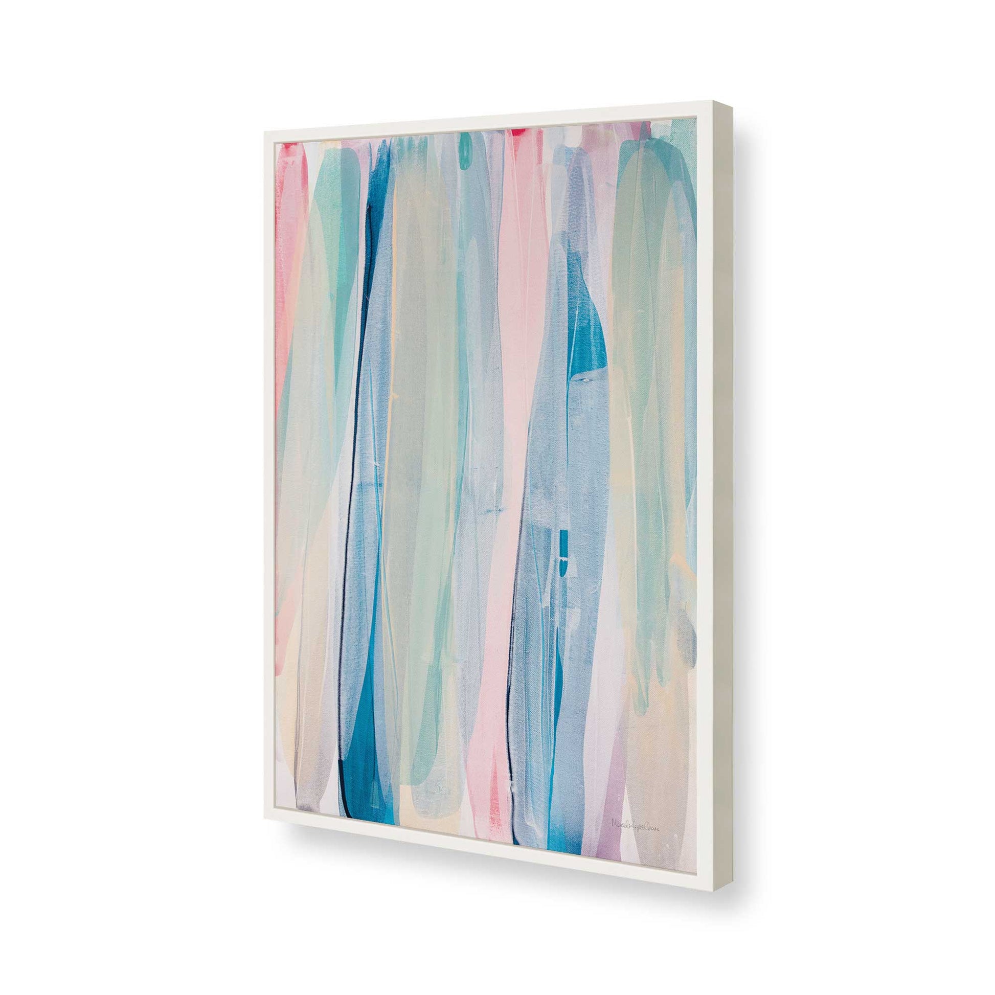 [Color:Opaque White], Picture of art in a Opaque White frame of the corner
