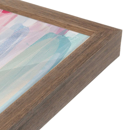[Color:Walnut], Picture of art in a Walnut frame at an angle