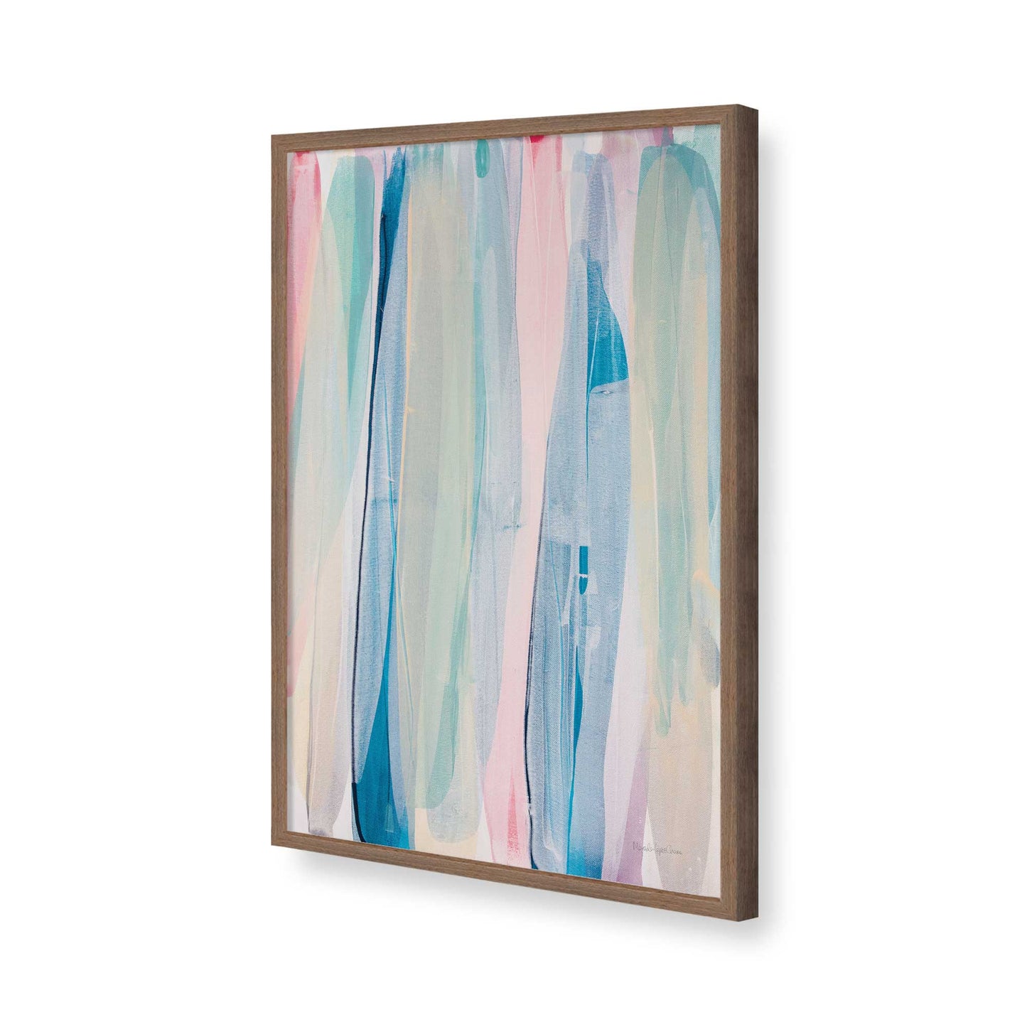 [Color:Walnut], Picture of art in a Walnut frame of the corner