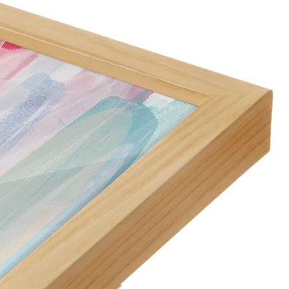 [Color:American Maple], Picture of art in a American Maple frame at an angle