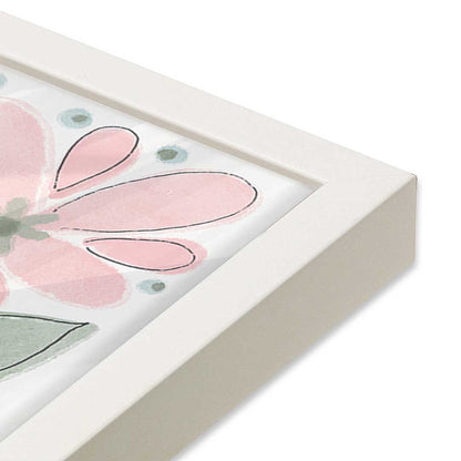 [Color:Opaque White], Picture of art in a Opaque White frame at an angle