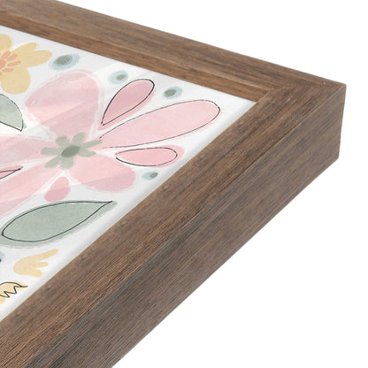 [Color:Walnut], Picture of art in a Walnut frame at an angle