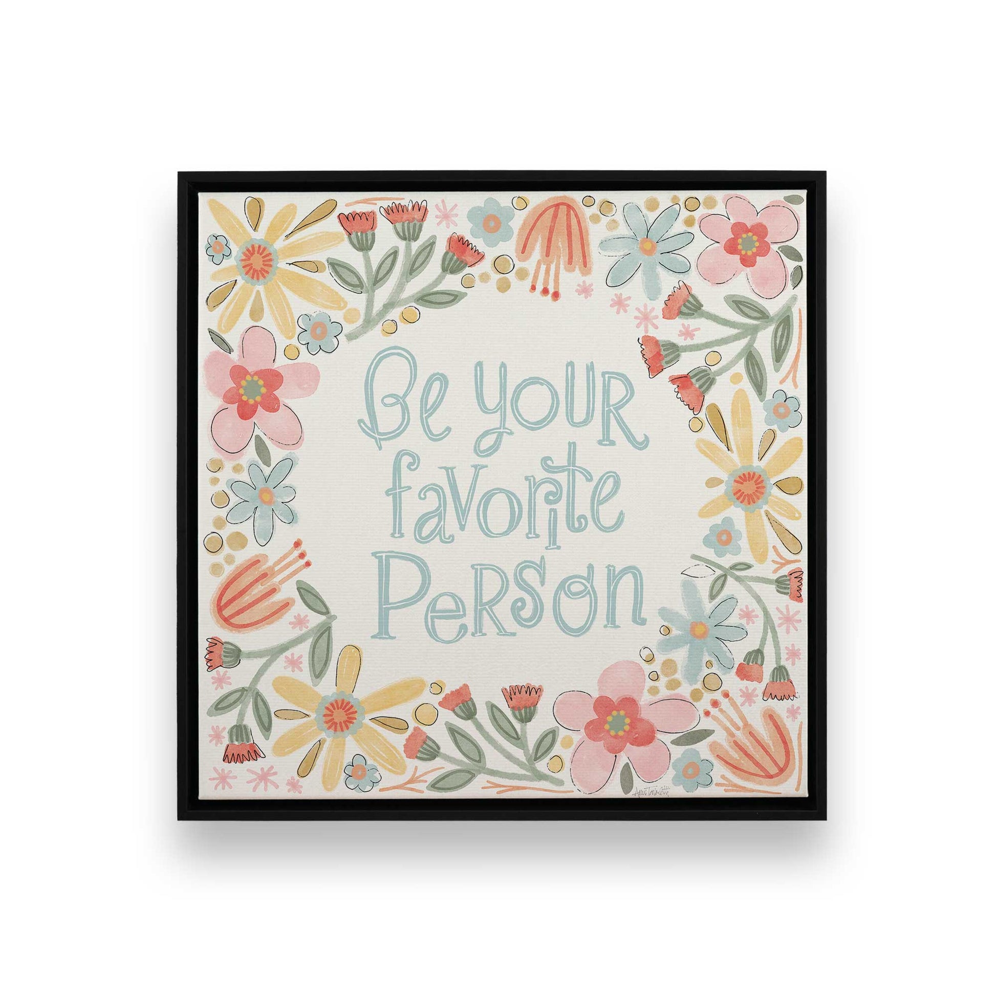 [Color:Satin Black], Picture of art in a Satin Black frame