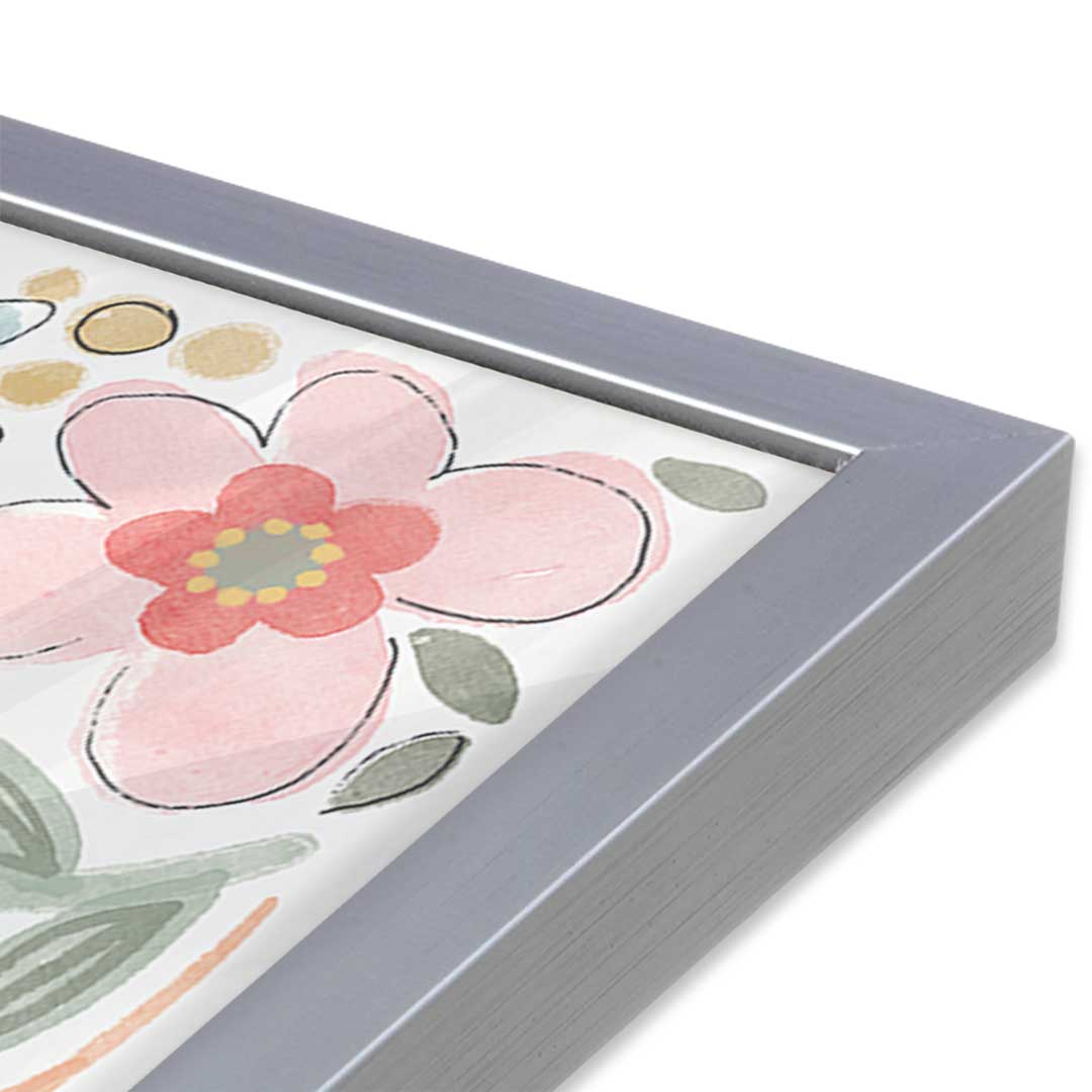 [Color:Polished Chrome], Picture of art in a Polished Chrome frame at an angle