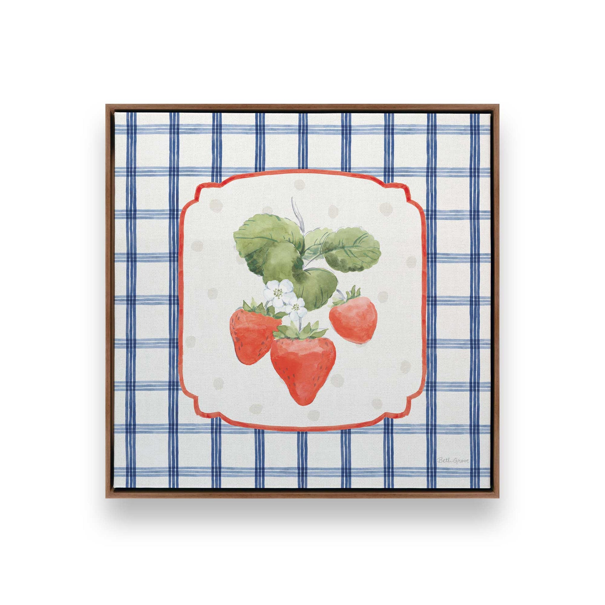 [Color:Walnut], Picture of art in a Walnut frame