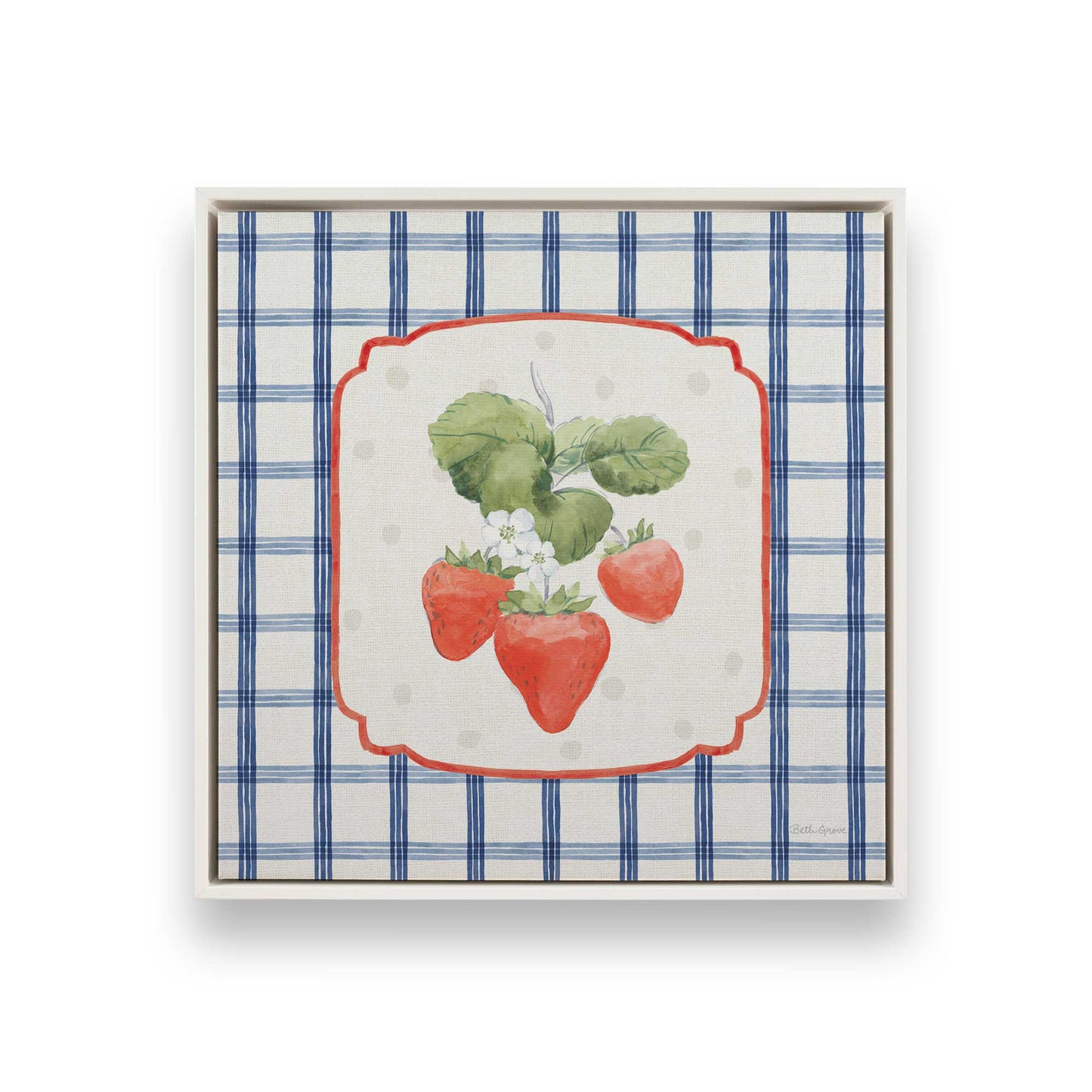 [Color:Opaque White], Picture of art in a White frame
