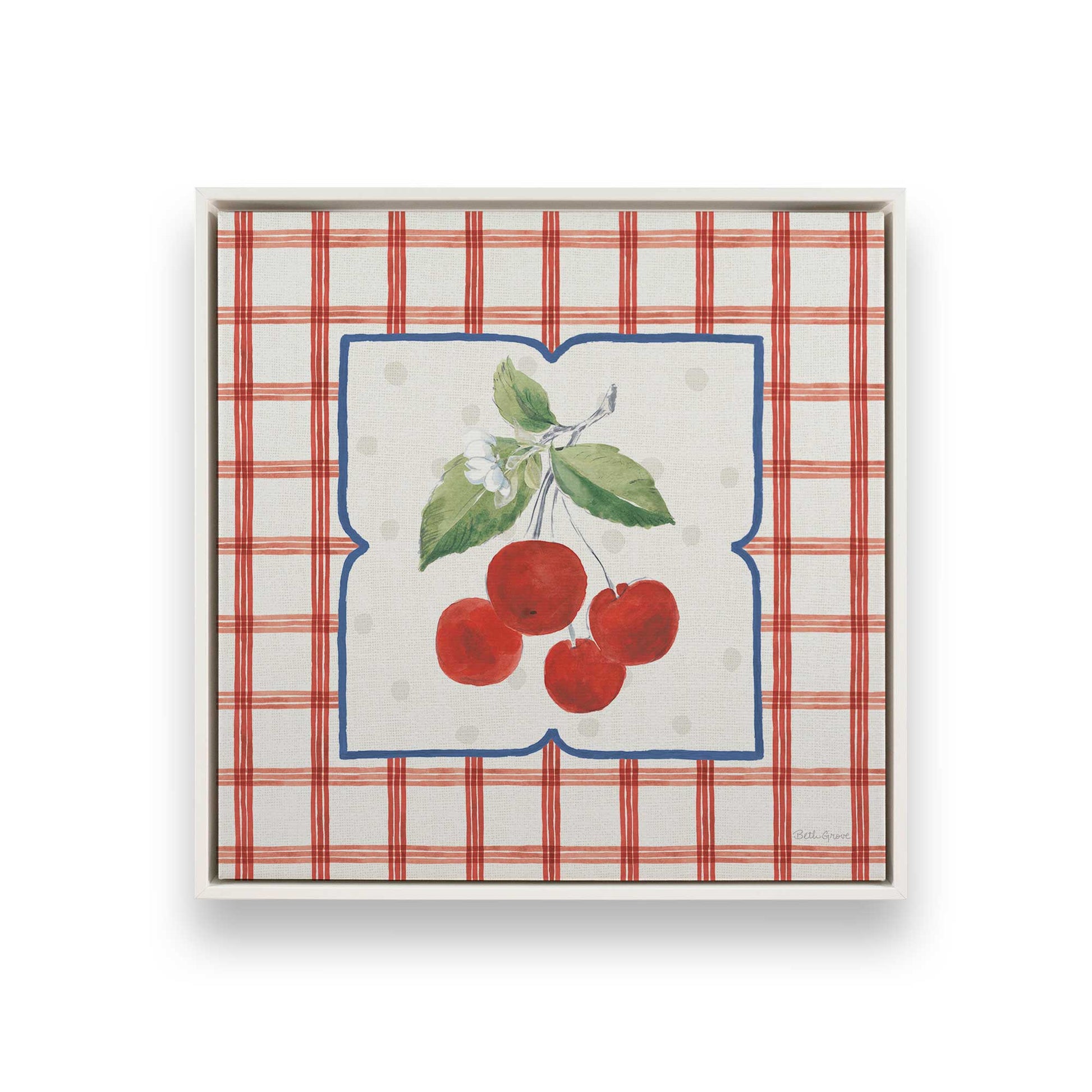 [Color:Opaque White], Picture of art in a White frame