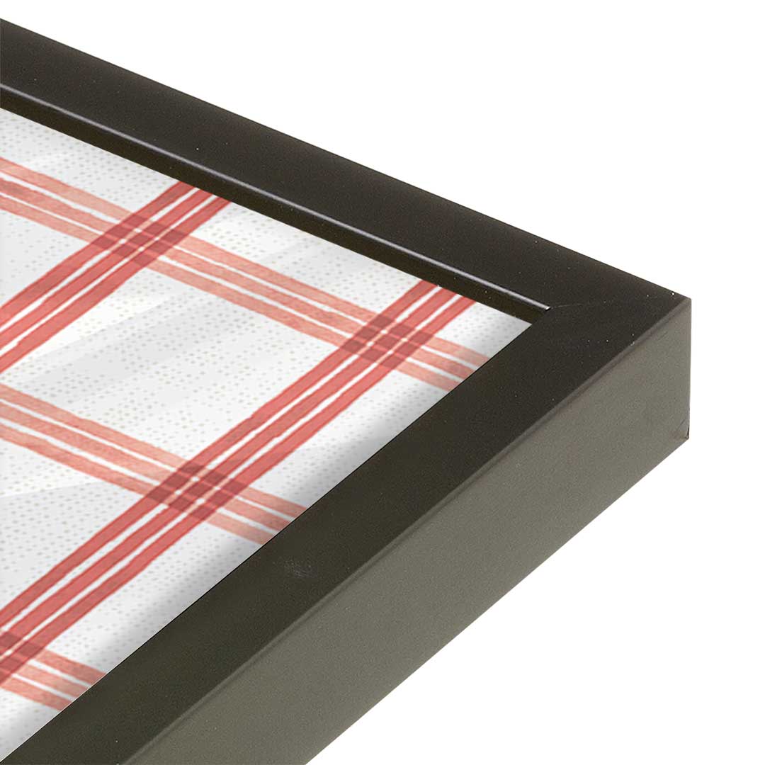 [Color:Satin Black], Picture of art in a Satin Black frame at an angle