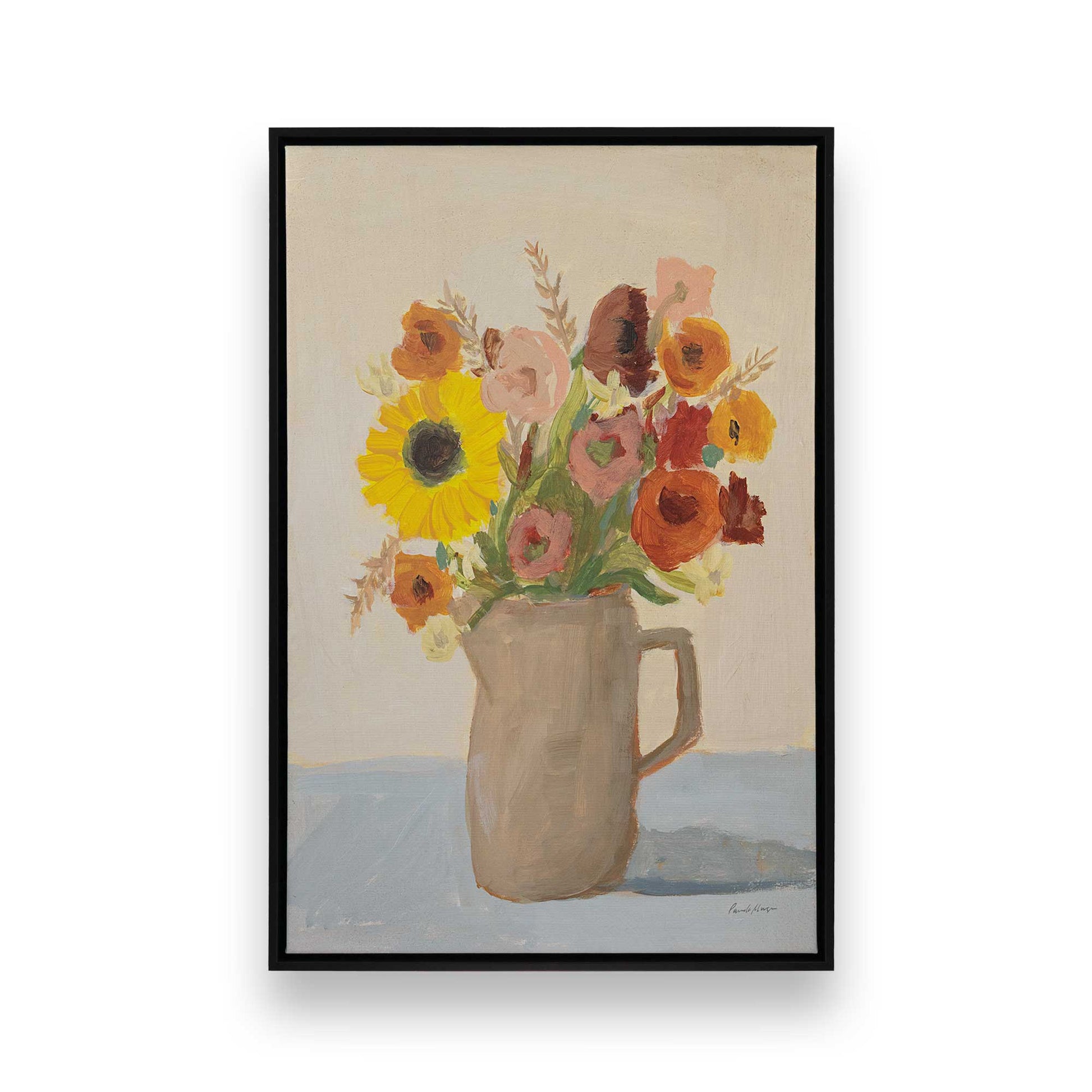 [Color:Satin Black], Picture of art in a Satin Black frame