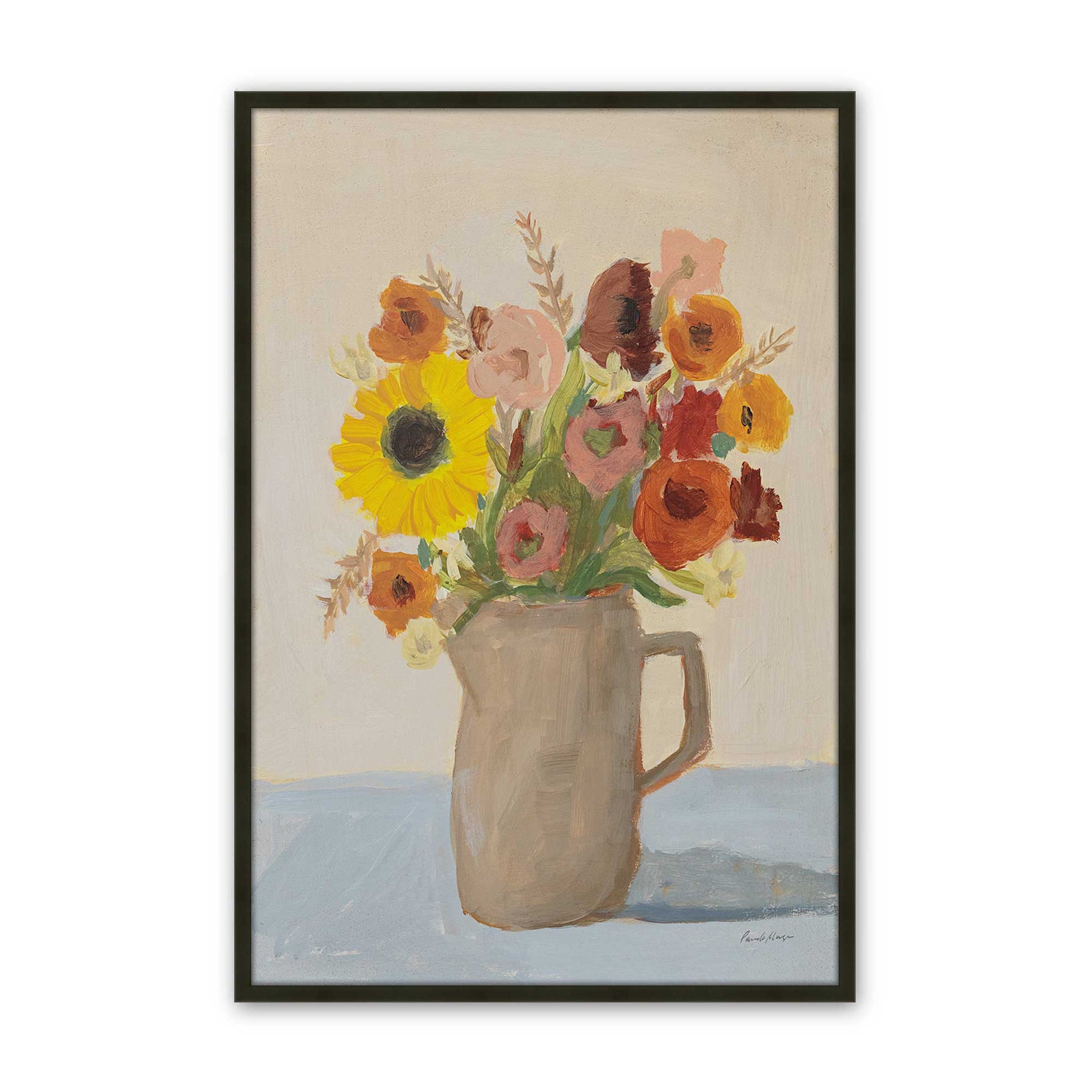 [Color:Satin Black], Picture of art in a Satin Black frame