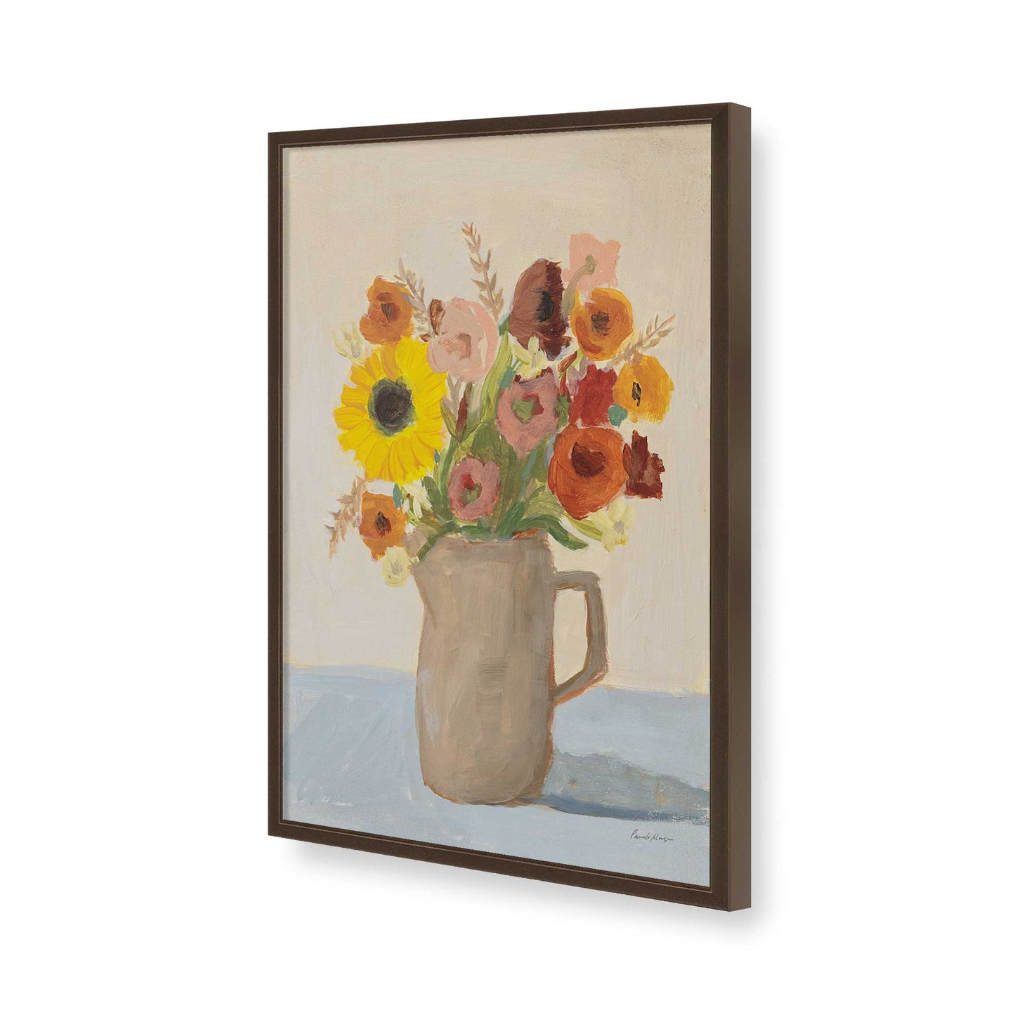 [Color:Belvinder Brown], Picture of art in a Belvinder Brown frame of the corner