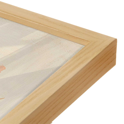 [Color:American Maple], Picture of art in a American Maple frame at an angle