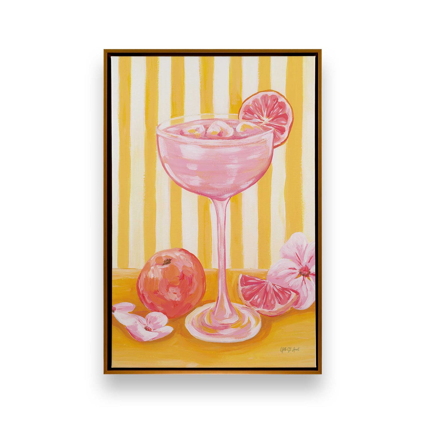 [Color:Polished Gold], Picture of art in a Polished Gold frame