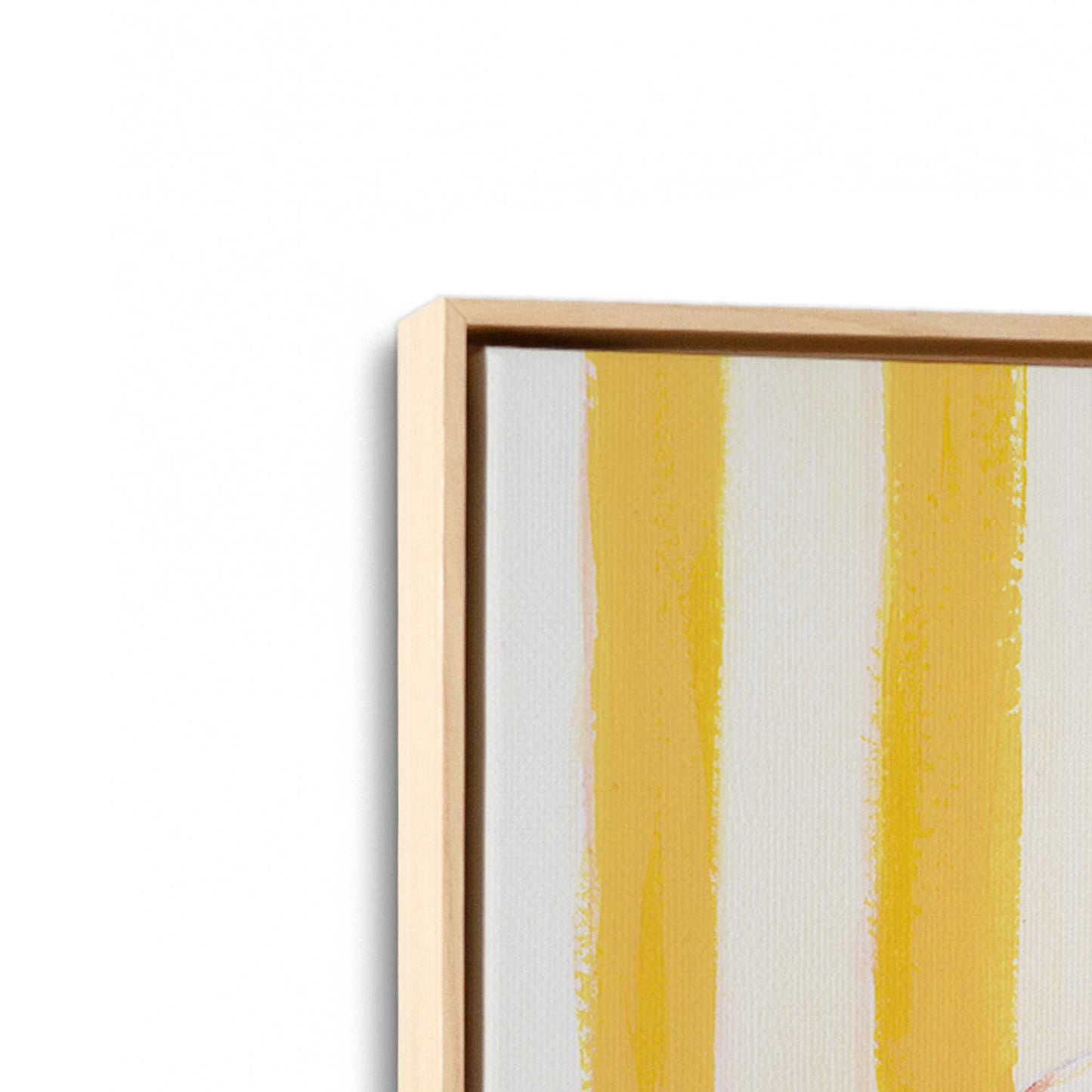 [Color:American Maple], Picture of art in a American Maple frame at an angle