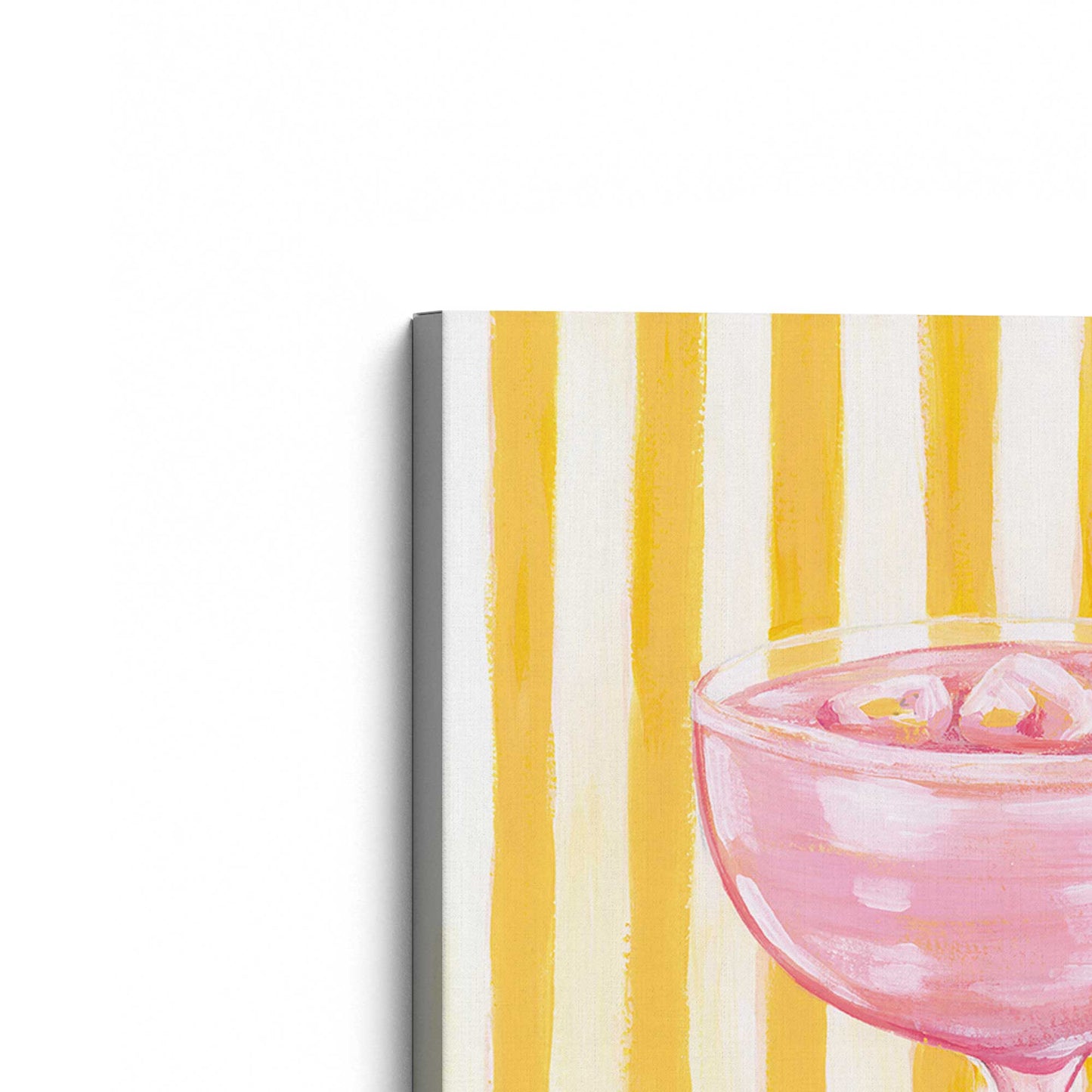 [Color:Stretched Canvas], Picture of the corner of the art