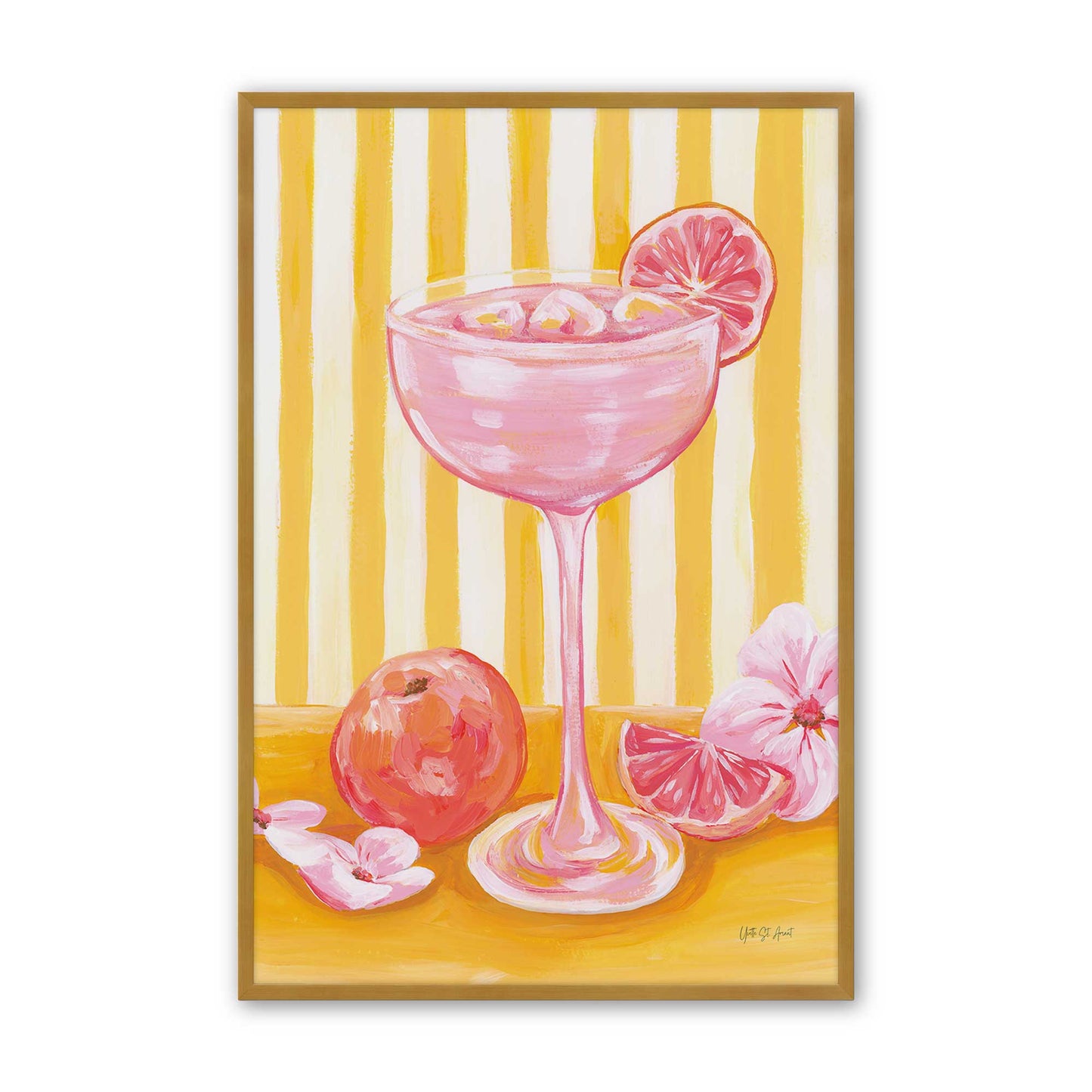 [Color:Polished Gold], Picture of art in a Polished Gold frame
