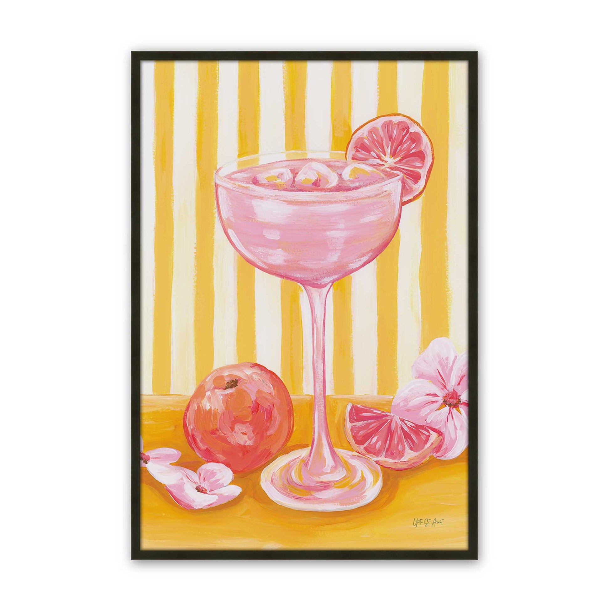 [Color:Satin Black], Picture of art in a Satin Black frame