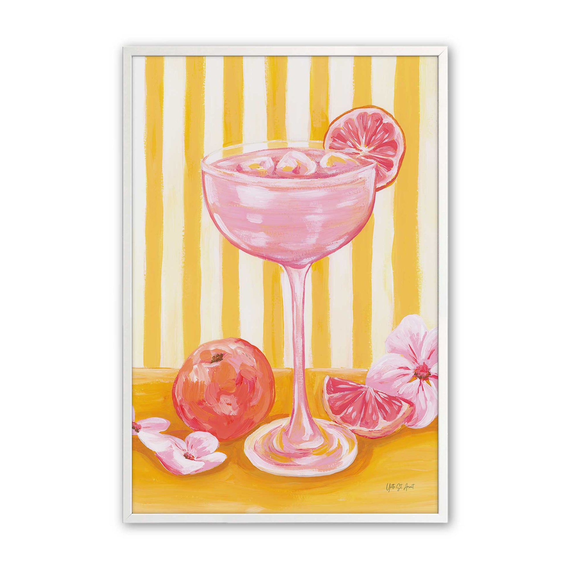 [Color:Opaque White], Picture of art in a Opaque White frame