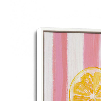 [Color:Opaque White], Picture of art in a White frame at an angle